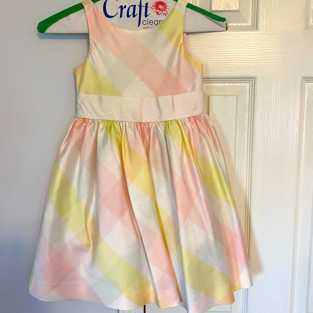 Janie and Jack pastel plaid dress